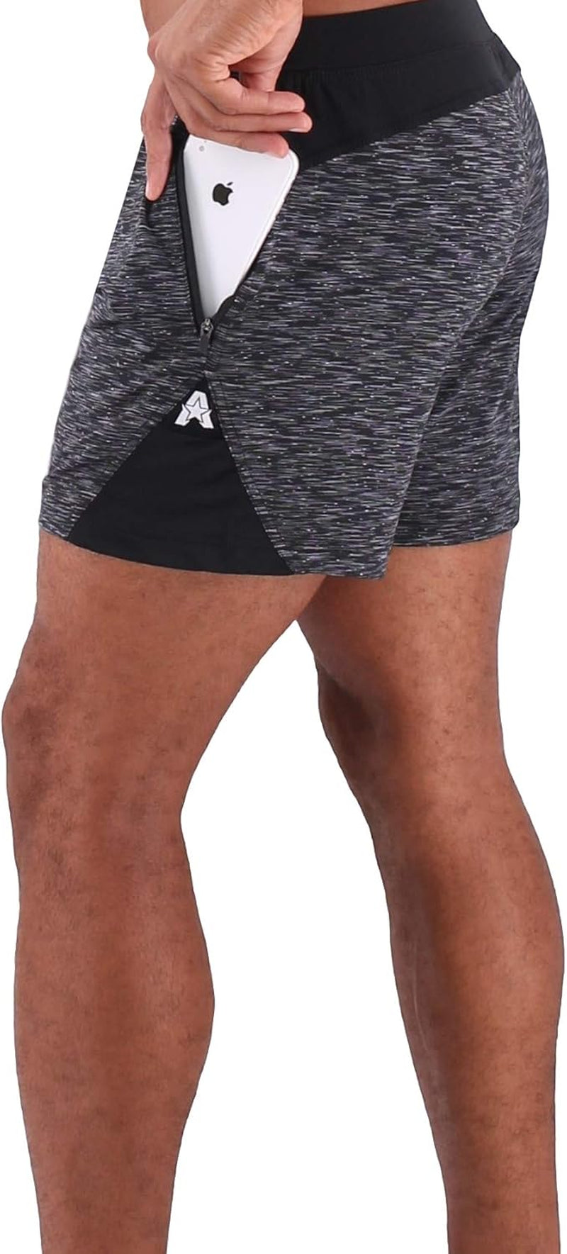 Isoflex 5, 7, and 9 Inch Men'S Workout Shorts - Zipper Pocket - Running, Athletic, Gym Training