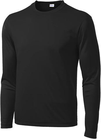 Men'S Long Sleeve Moisture Wicking Athletic Shirts