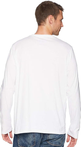 Men'S Long Sleeve Solid Crew Neck T-Shirt