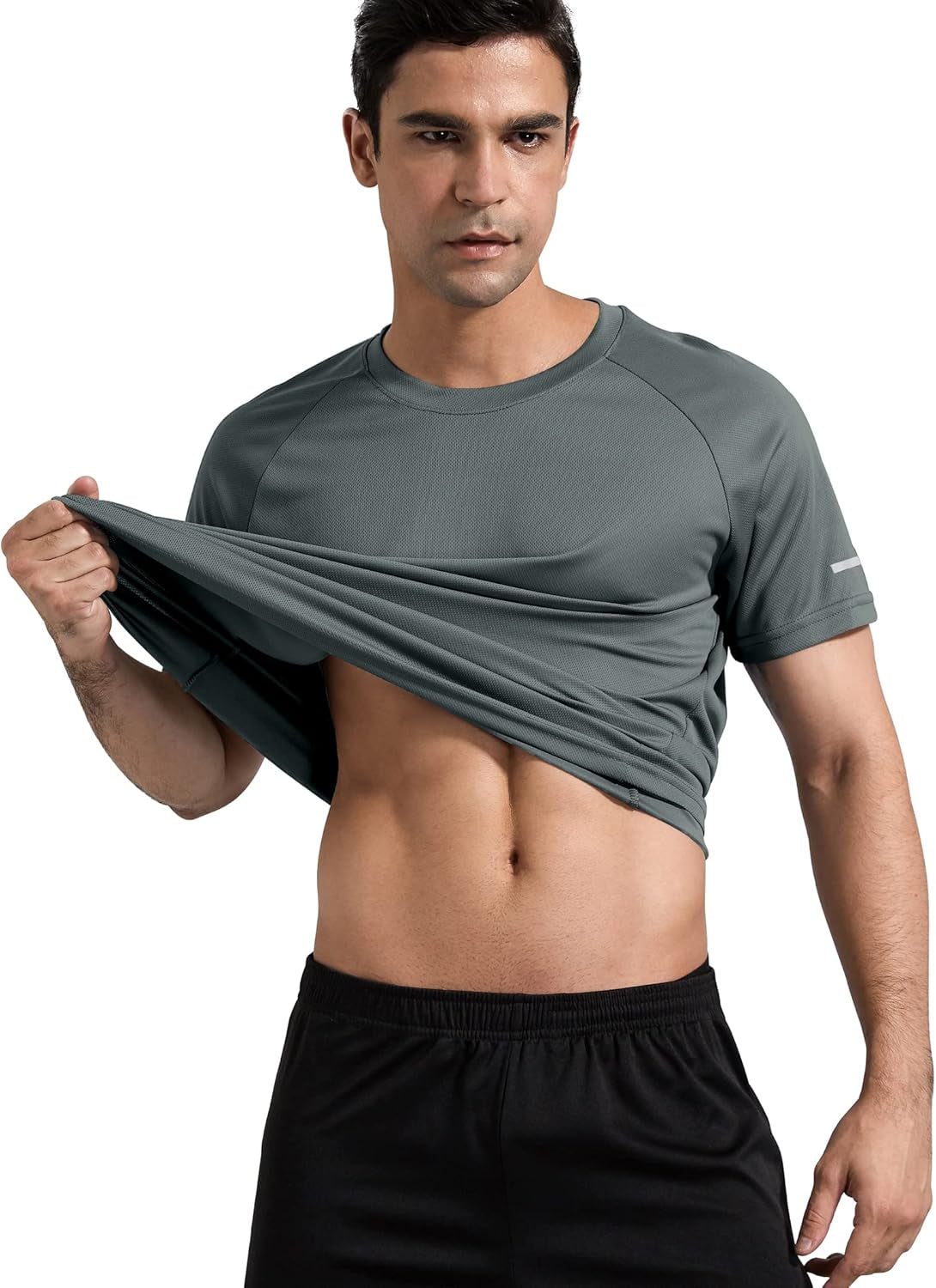 1 or 3 Pack Men'S Workout Running Shirts, Dry Fit Moisture Wicking T-Shirts, Sports Gym Athletic Short Sleeve Shirts