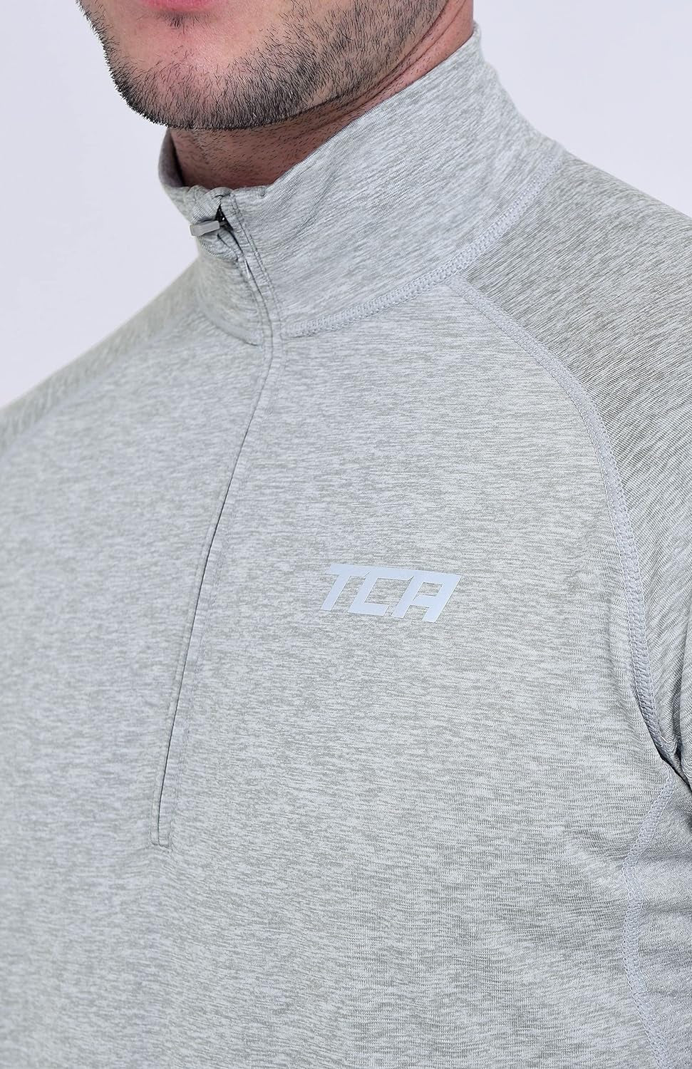 Men'S Winter Run Half-Zip Long Sleeve Running Top