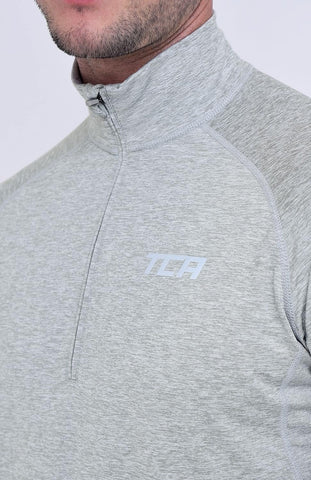 Men'S Winter Run Half-Zip Long Sleeve Running Top