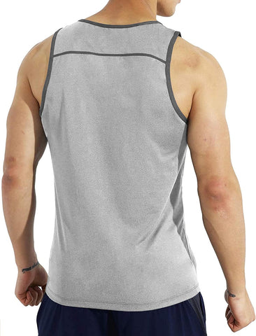 Men'S Quick Dry Sport Tank Top for Bodybuilding Gym Athletic Jogging Running,Fitness Training Workout Sleeveless Shirts