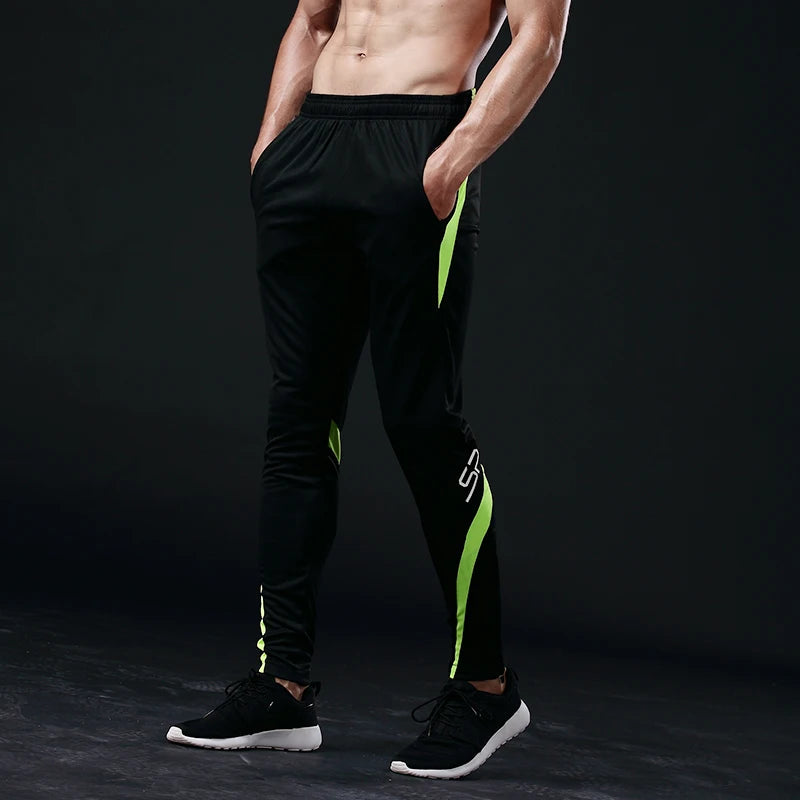 New Arrival Running Pants Men Profession Sports Leggings Running Gym Fitness Pants Zipper Soccer Training Pants Running Kids XXS