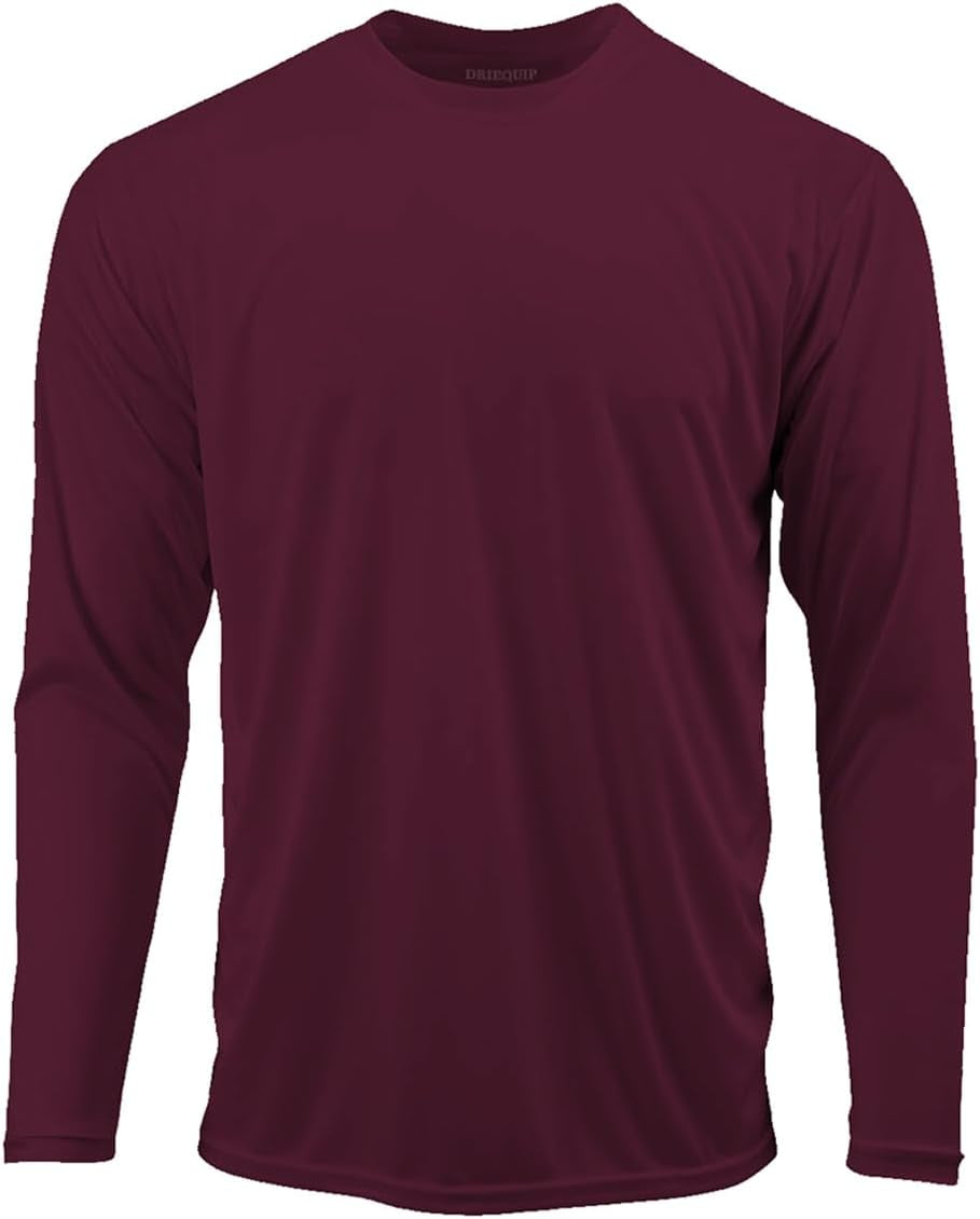 DRI-EQUIP Long Sleeve Moisture Wicking Athletic Shirts