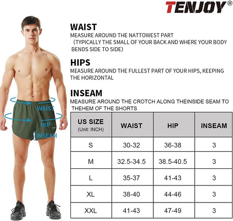 Men'S Running Shorts Gym Athletic Workout Shorts for Men 3 Inch Sports Shorts with Zipper Pocket