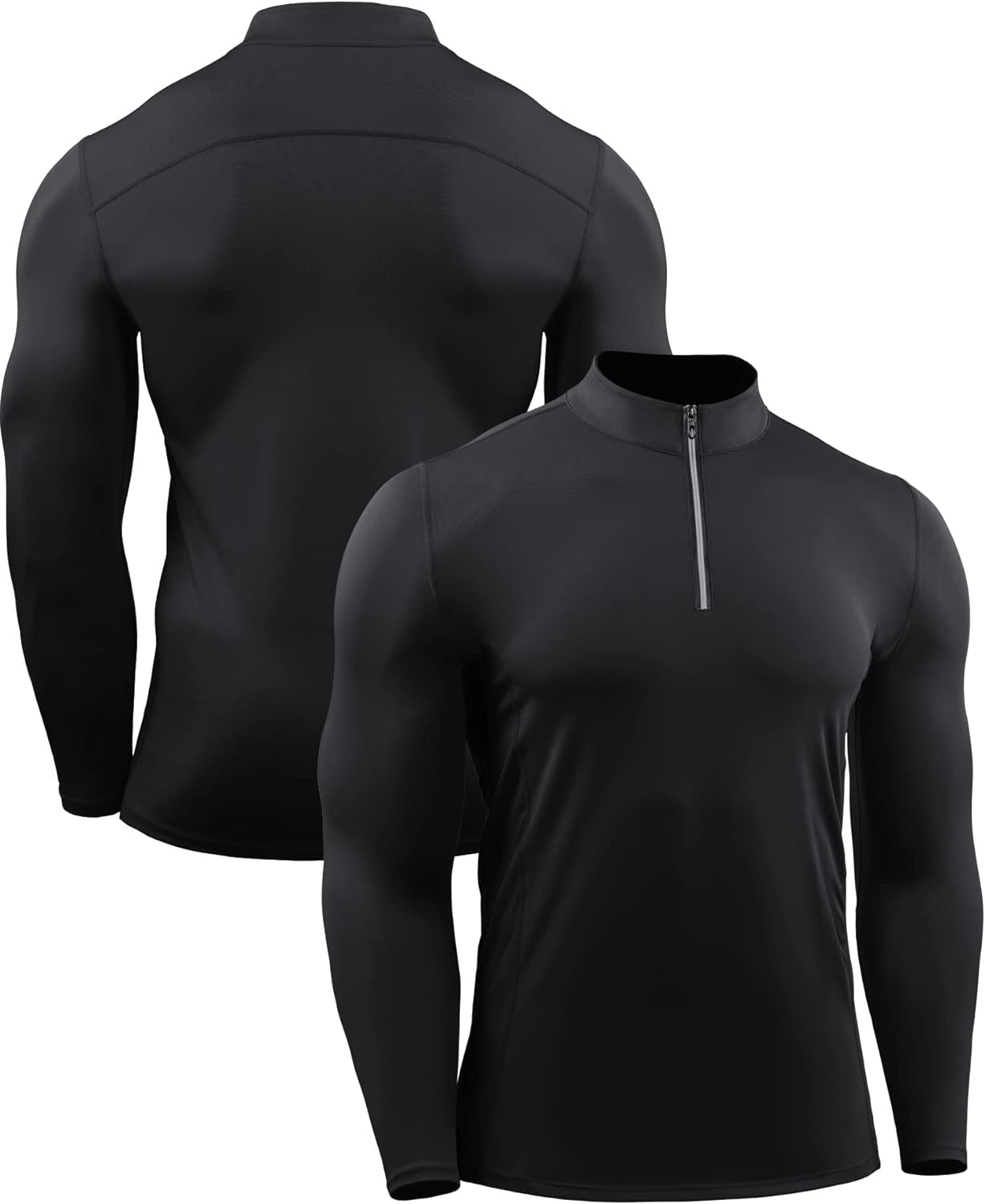 Men'S 3 Pack Athletic Compression Shirt Running Shirts