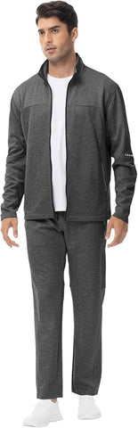 Men'S Tracksuits Sets Outfits 2 Pieces Jogging Suits Athletic Warm up Sweatsuit