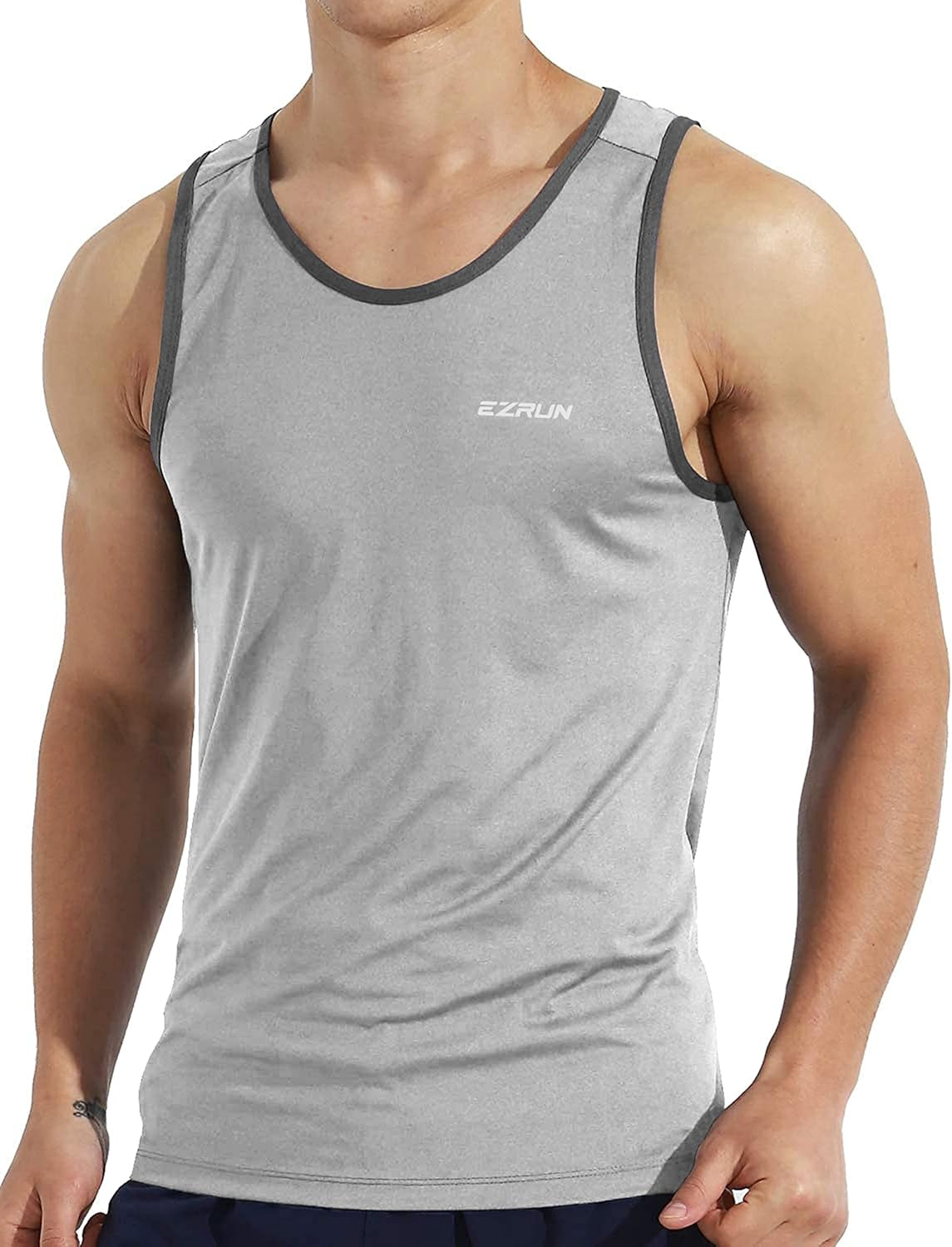 Men'S Quick Dry Sport Tank Top for Bodybuilding Gym Athletic Jogging Running,Fitness Training Workout Sleeveless Shirts